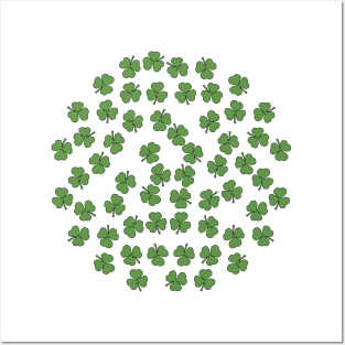 Shamrocks in Green Posters and Art